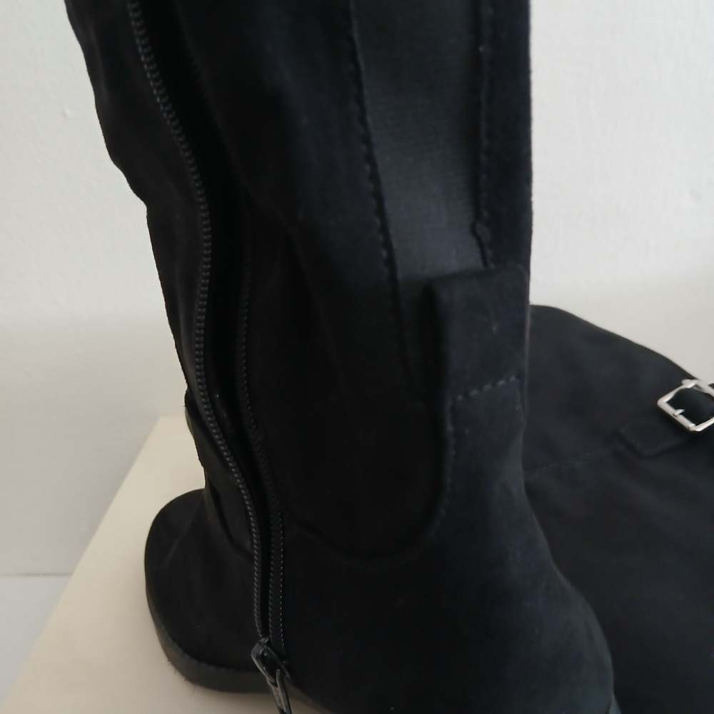 Black Knee-High Women's Boots Size 6.5 New - Picture 10 of 12